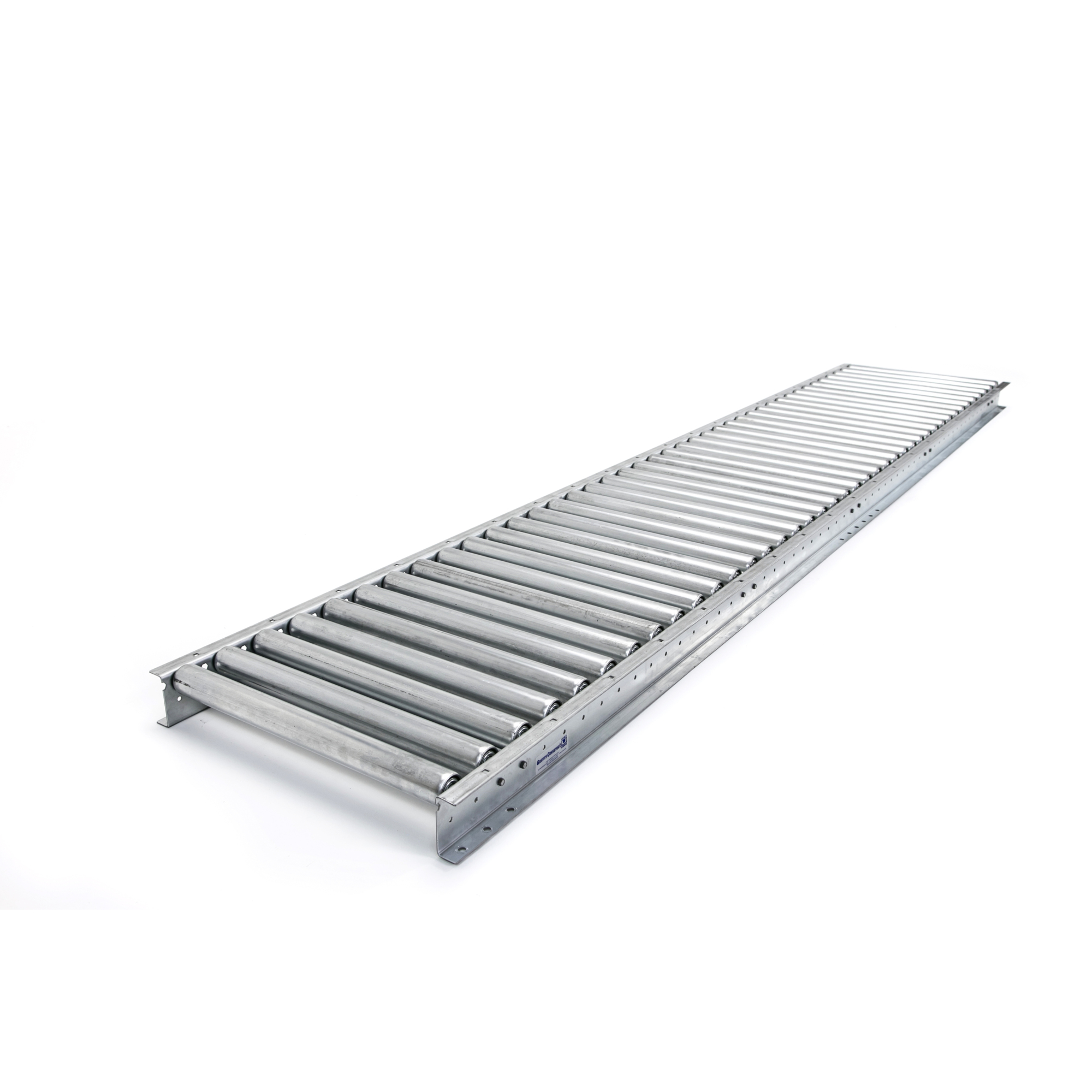 Unex, 18in.W Gravity Conveyor 5ft. long 4.5in. Roller Centers 1.9in. Dia, Capacity 4,000 lb, Conveyor Length 60 in, Model# 18MRSG4.5X5